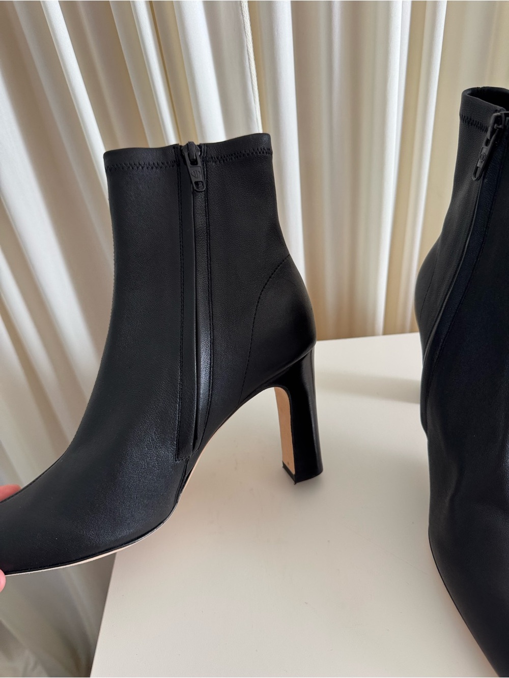 Paige Pax Block Heel Bootie Black Ankle Boot Size 8 NEW Fall Winter - Picture 4 of 9